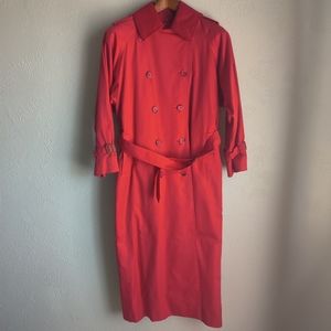 Vintage Burberry Trench Coat W/ Removable Wool Collar Nova Check Liner